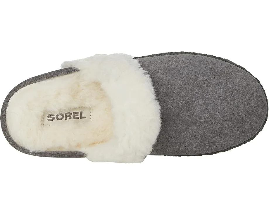 Домашние тапочки-слипоны SOREL Nakiska™ Slide II с искусственным мехом и резиновой подошвой