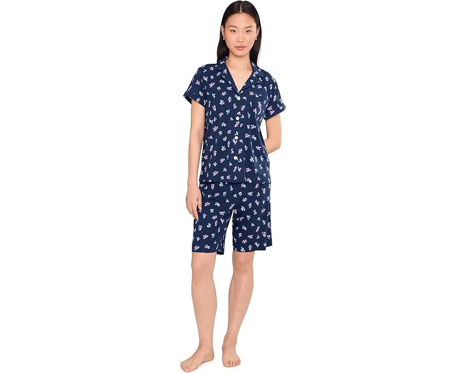Пижамный комплект Lauren Ralph Lauren с шортами бермудами из джерси