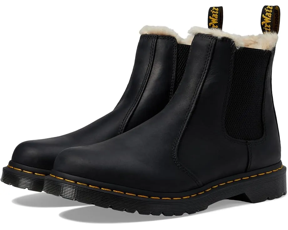 Челси Dr. Martens Leonore с искусственным мехом и классической подошвой