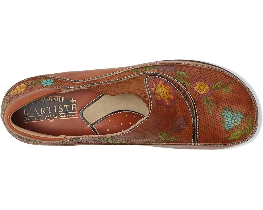 Клоги Burbank-Flower с перфорированными цветами и эластичной вставкой L'Artiste by Spring Step