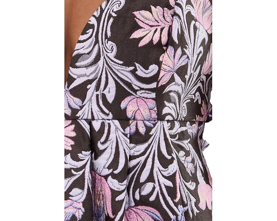 Мини-платье Free People Floreo Jacqaurd Mini с декольте-сердечком