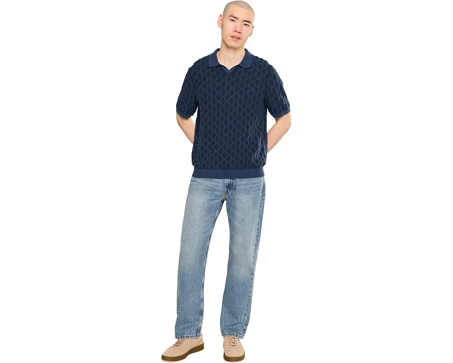 Tommy Bahama поло Ocean Waters Short Sleeve Polo синее Dress