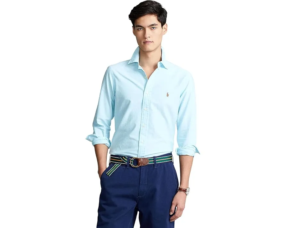 Классическая оксфордская рубашка Polo Ralph Lauren свободного кроя из хлопка