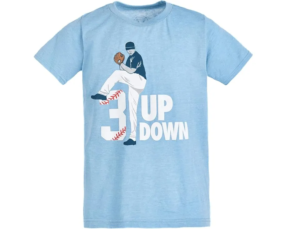Футболка ChalkTalk SPORTS Kids Baseball CTS ProBlend™ с принтом 3 Up 3 Down для детей