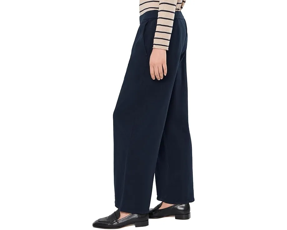 Брюки Eileen Fisher из окрашенного в готовом виде велюра с широкими штанинами