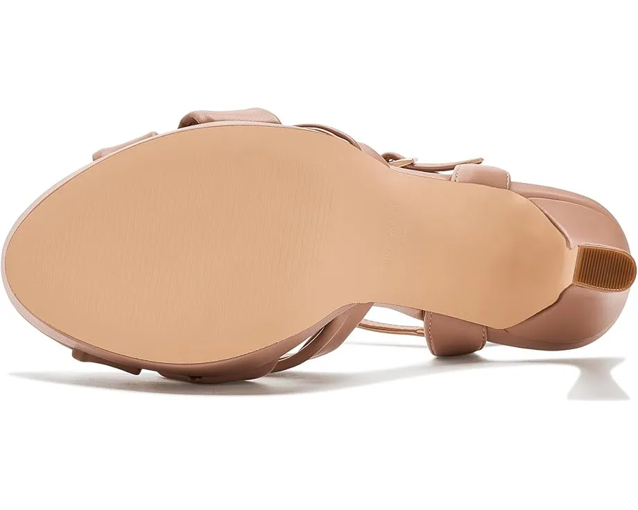 Вечерние сандалии Nine West Windee на высоком тонком каблуке с узлом и регулируемой лямкой