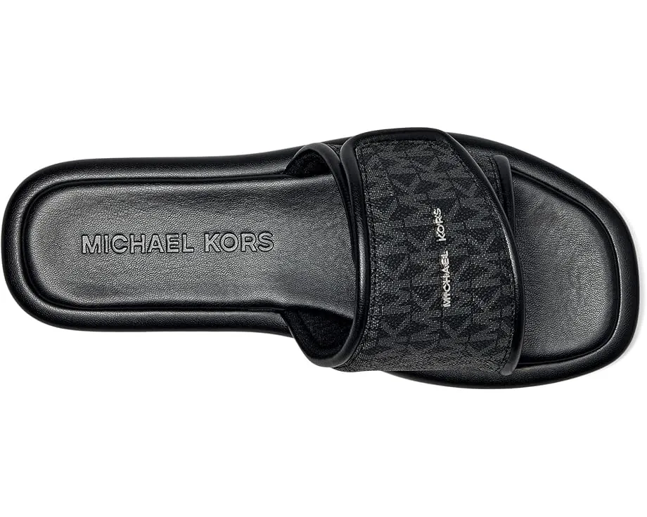 Сланцы Suki Flat с квадратным носком и регулируемой застежкой MICHAEL Michael Kors