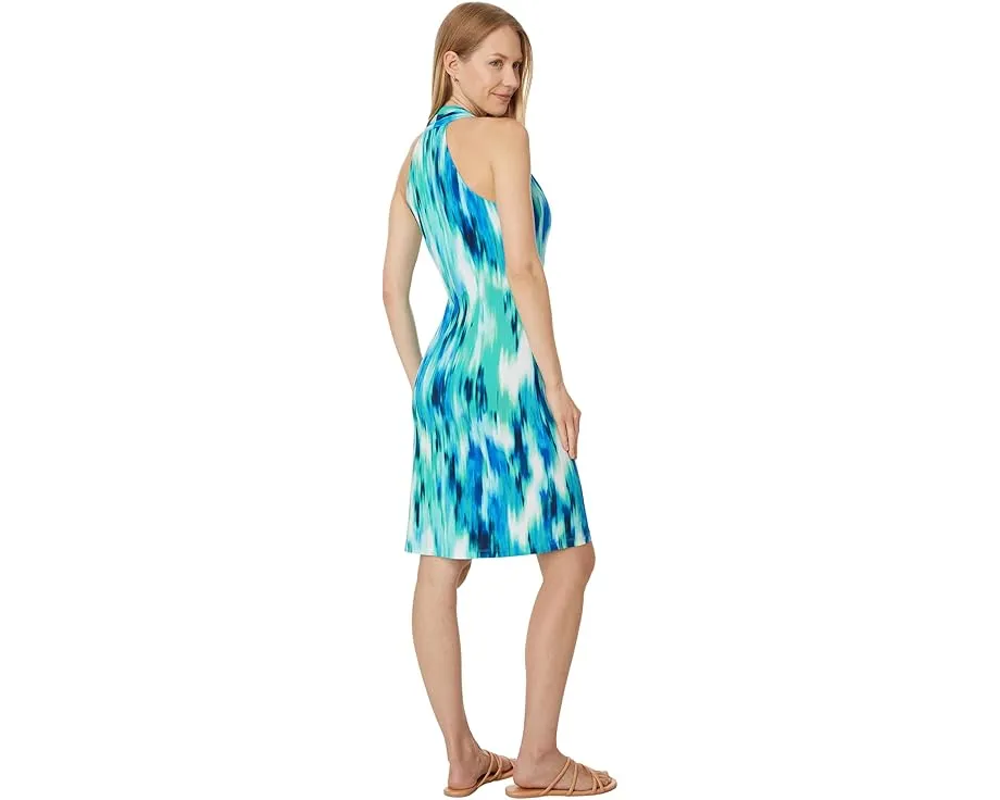 Tommy Bahama короткое платье Sandy Ikat Shimmer с тай-дай узором