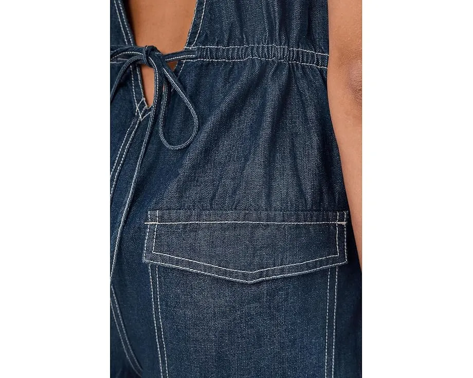 Комбинезон Do No Wrong от Free People из денима с низкой посадкой