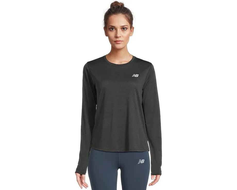 Лонгслив Athletics с технологией быстрого высыхания и отверстиями для большого пальца New Balance