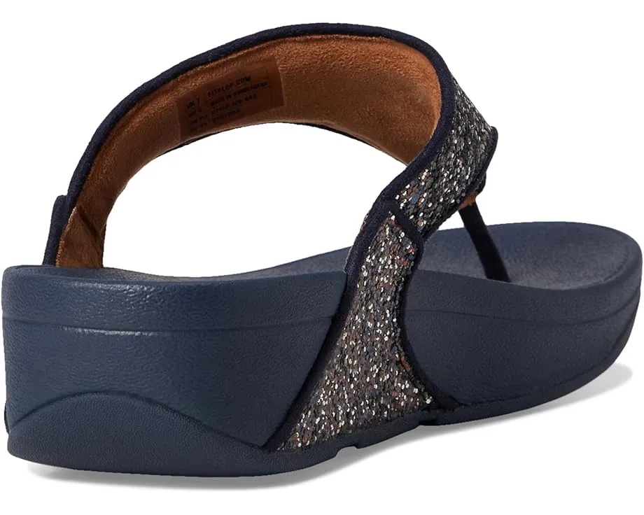 Сандалии FitFlop Lulu Multi-Tonal Glitter с перемычкой и блестками