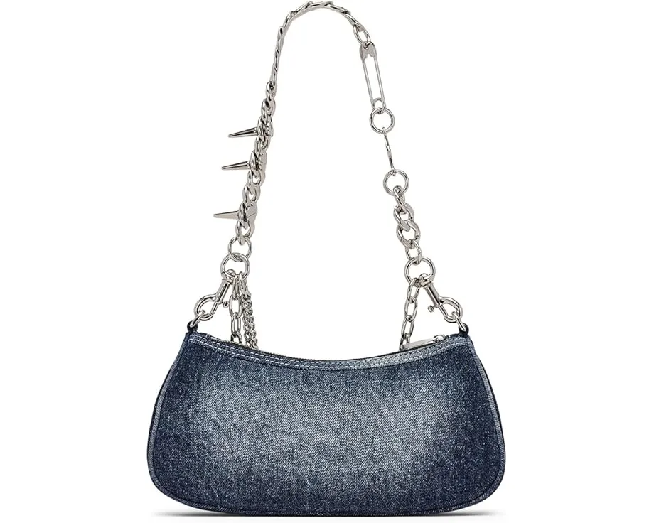 The Faded Denim Charm Shoulder Bag