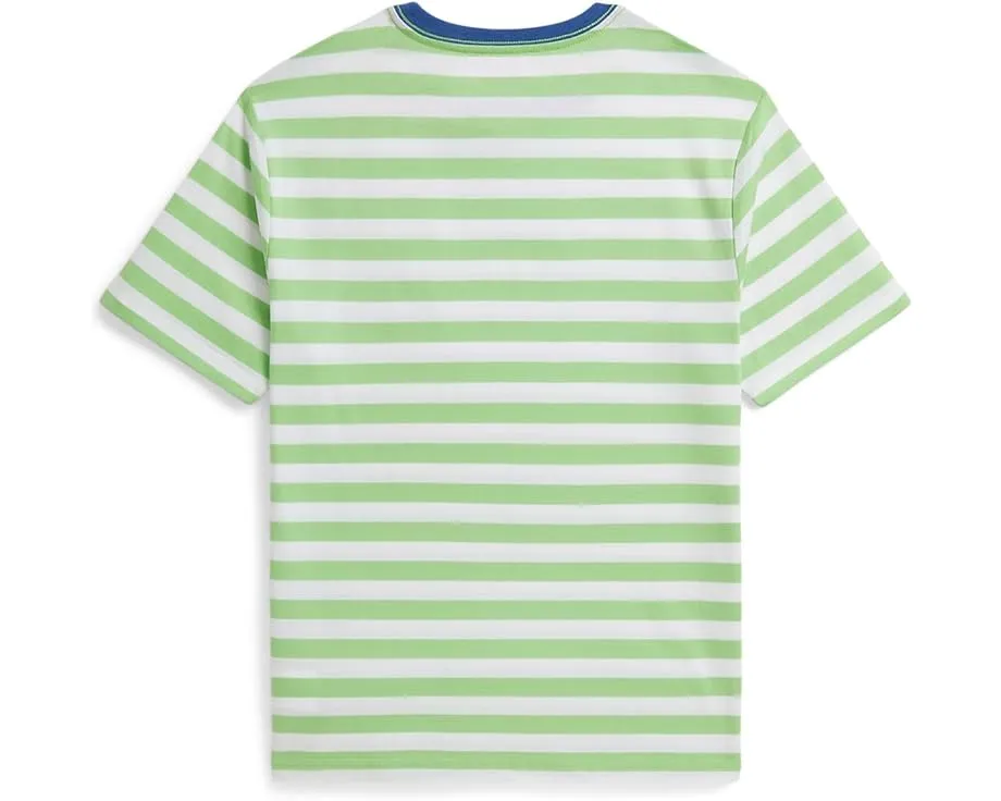 Striped Cotton Jersey Pocket Tee (Big Kid)