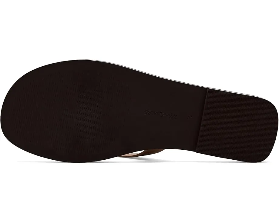 Сандалии Greene Thong Slide от Madewell с кожаным верхом и открытым носком