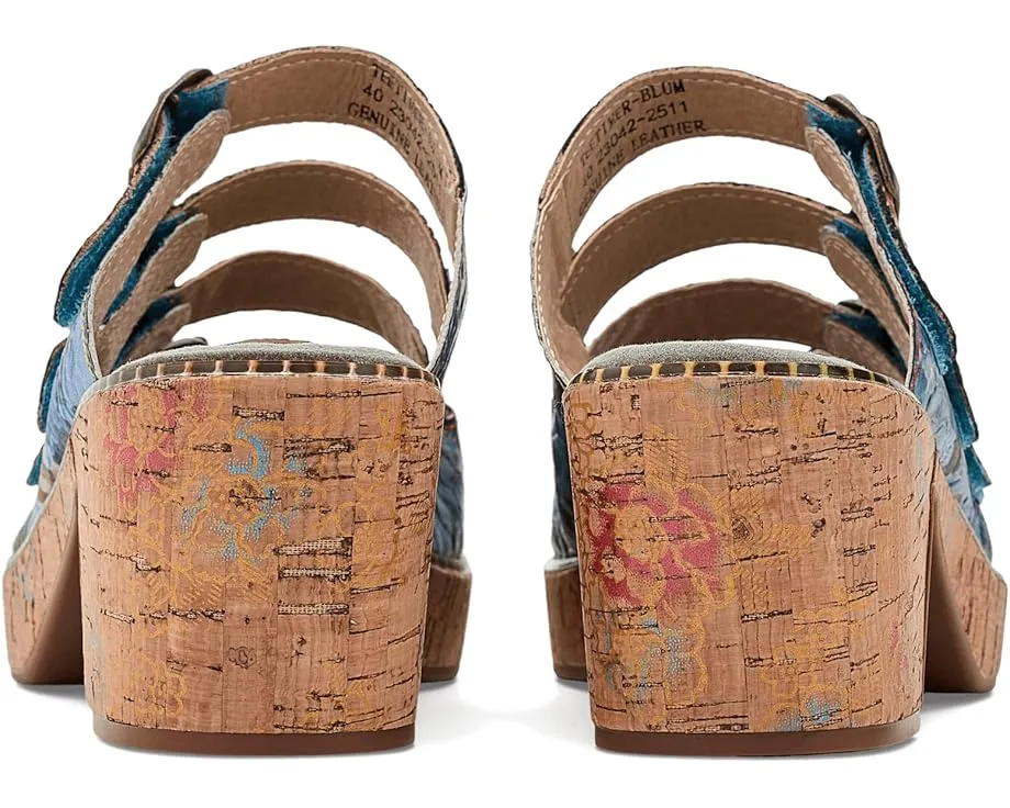 L'Artiste by Spring Step Сандалии Teetimer на пробковой платформе с цветочным принтом