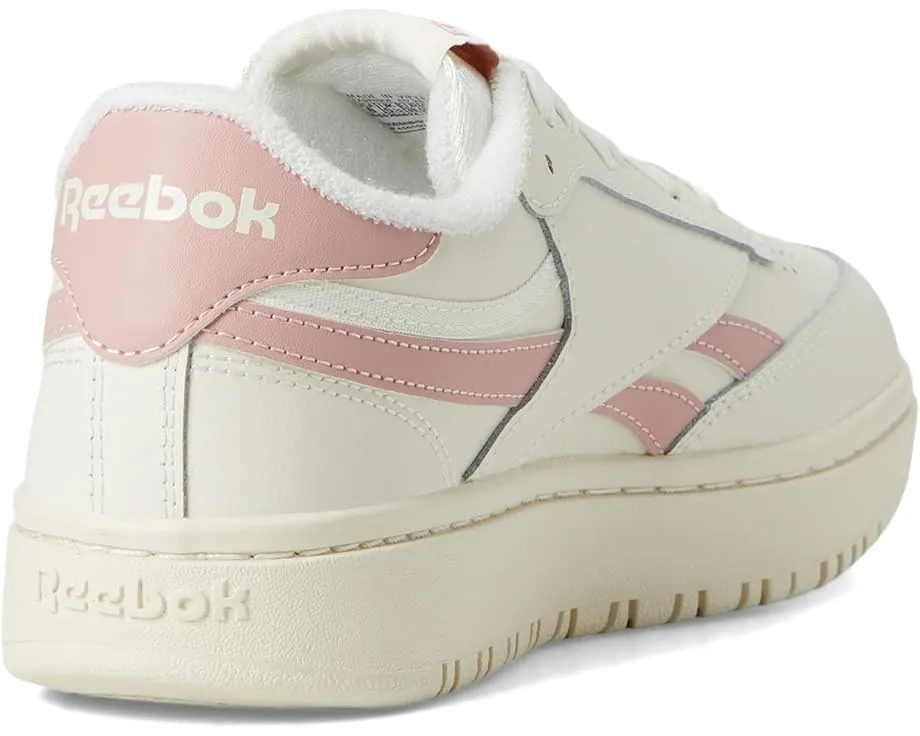 Reebok Lifestyle Club C Double женские кеды с кожаным верхом и массивной резиновой подошвой
