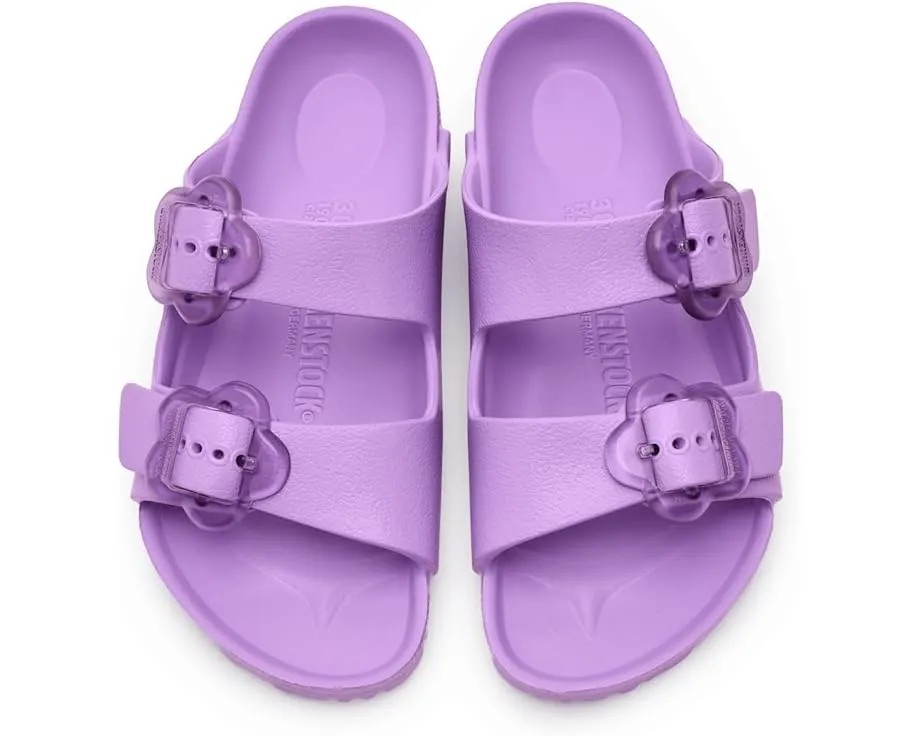 Детские сандалии Birkenstock Kids Arizona Eva Essentials с цветочной пряжкой из легкого материала EVA