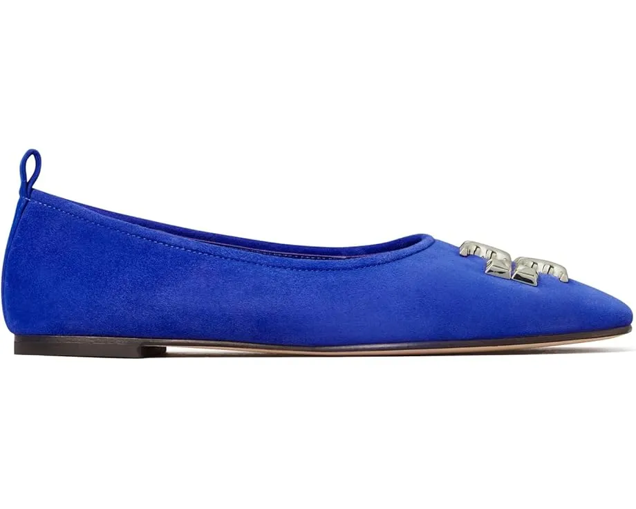 Балетки Tory Burch Eleanor из кожи с квадратным носком