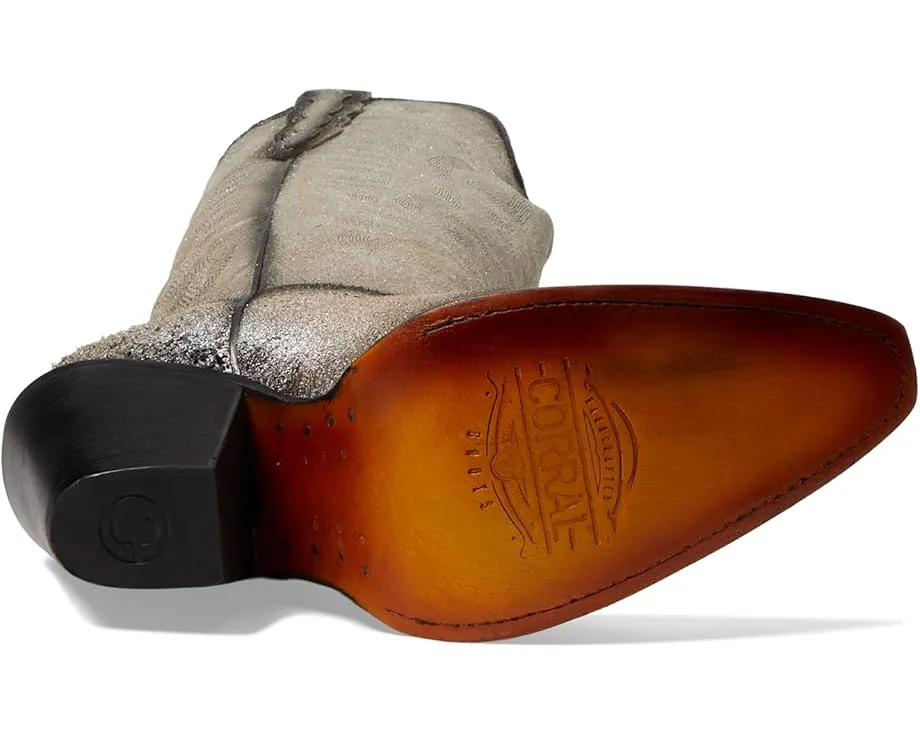 Высокие сапоги Corral Z5224 до колена с металлическими деталями и вышивкой