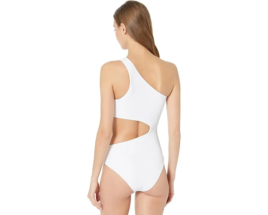 Цельный купальник Celine с асимметричным вырезом и вырезами по бокам Beach Riot