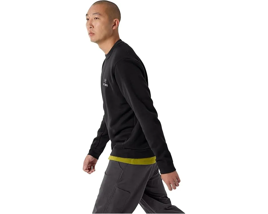 Толстовка Emblem Fleece Crew из органического хлопка с логотипом Arc'teryx