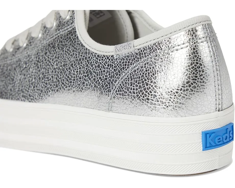 Кроссовки Keds Triple Kick Leather на платформе с кожаным верхом