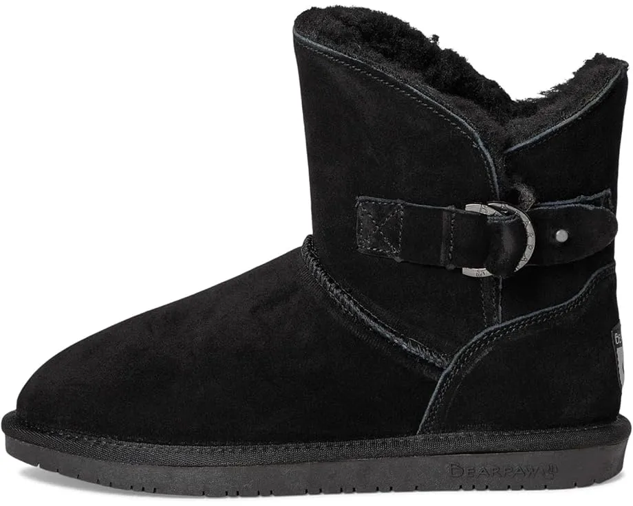 Зимние угги Bearpaw Steph из замши с подкладкой из шерсти и декоративной пряжкой