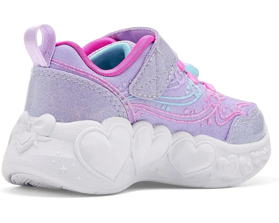 Кроссовки Skechers Enchanted Heart Lights 303266N для малышей с подсветкой и сердцем