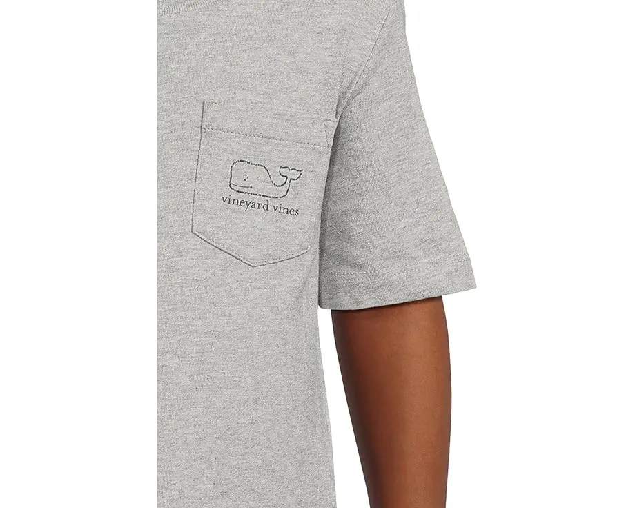 Футболка Vineyard Vines с коротким рукавом и карманом в виде кита для детей