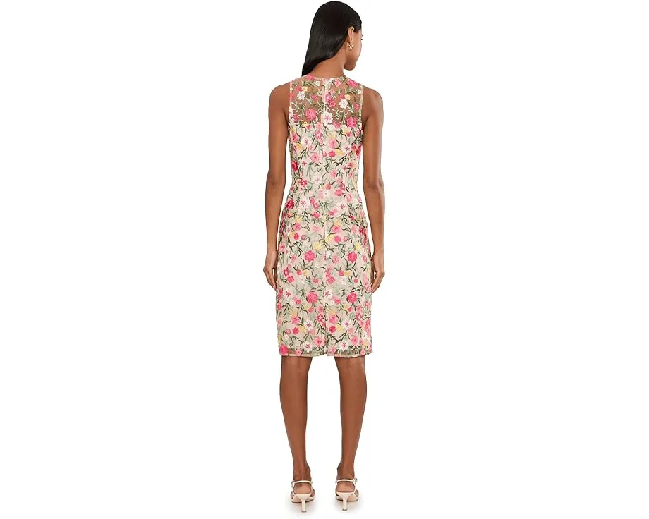 Платье Floral Short Dress от Adrianna Papell с цветочным принтом
