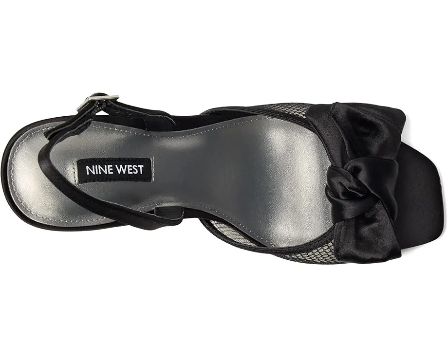 Босоножки Gergia на шпильке с бантом и квадратным мыском Nine West