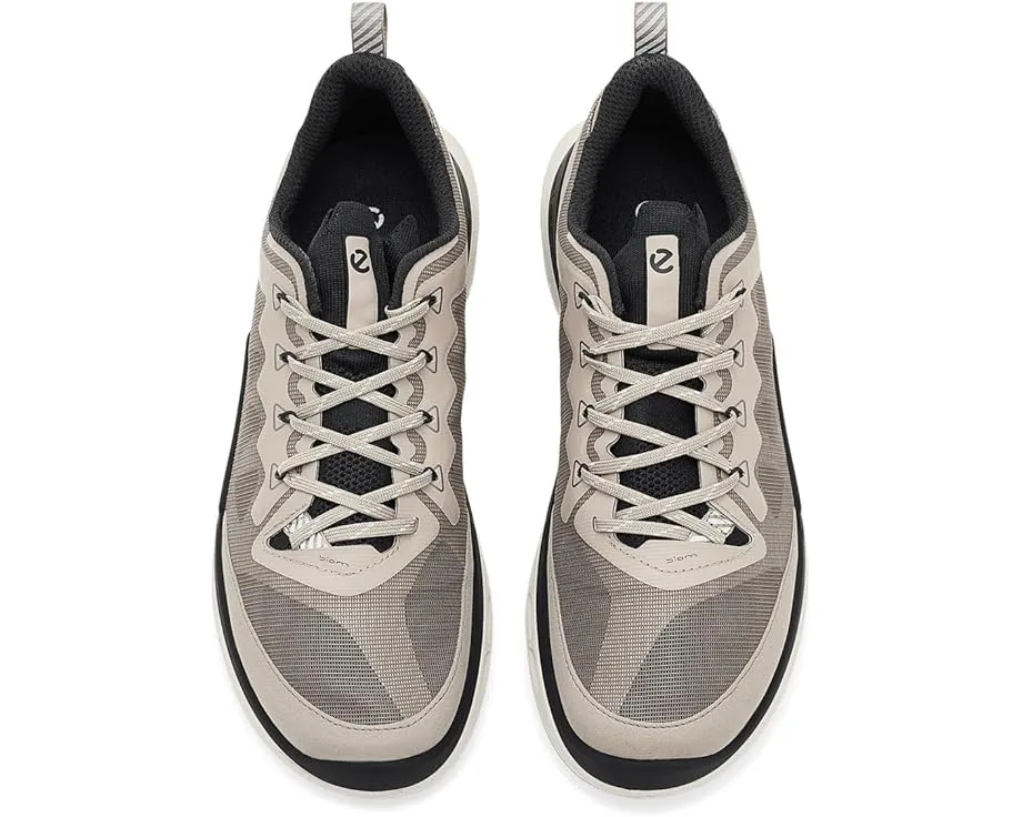 ECCO Biom 720 Breathru Lace-Up бежевые кроссовки из кожи для лета
