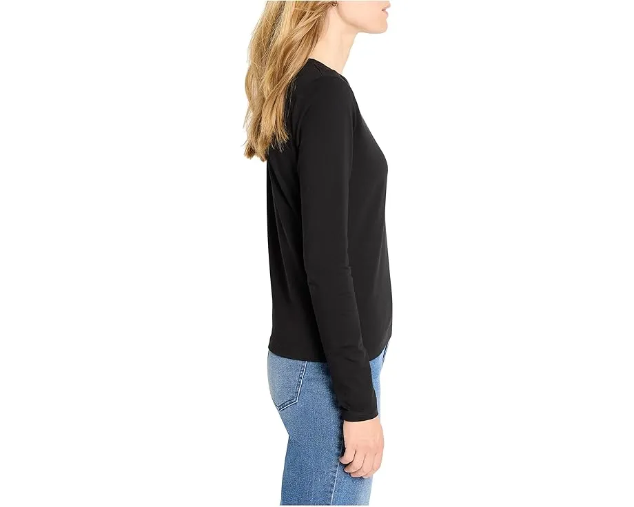 Трикотажная блуза NIC+ZOE Perfect Knit с длинным рукавом и круглым вырезом