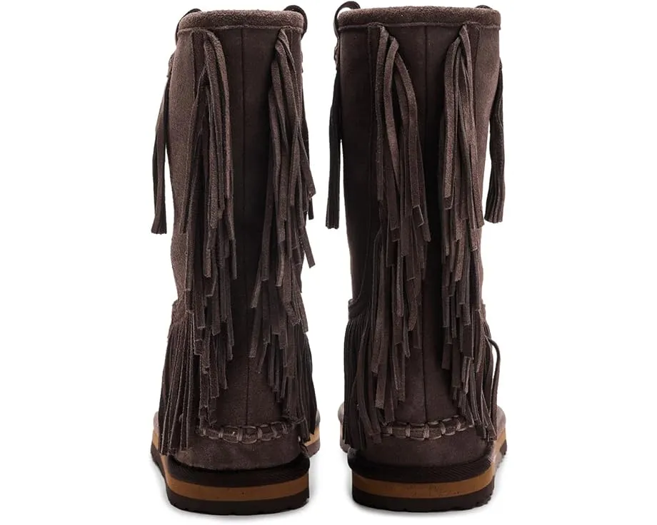 Ботинки Free People Faye Fringe Pull-On с бахромой и искусственным мехом