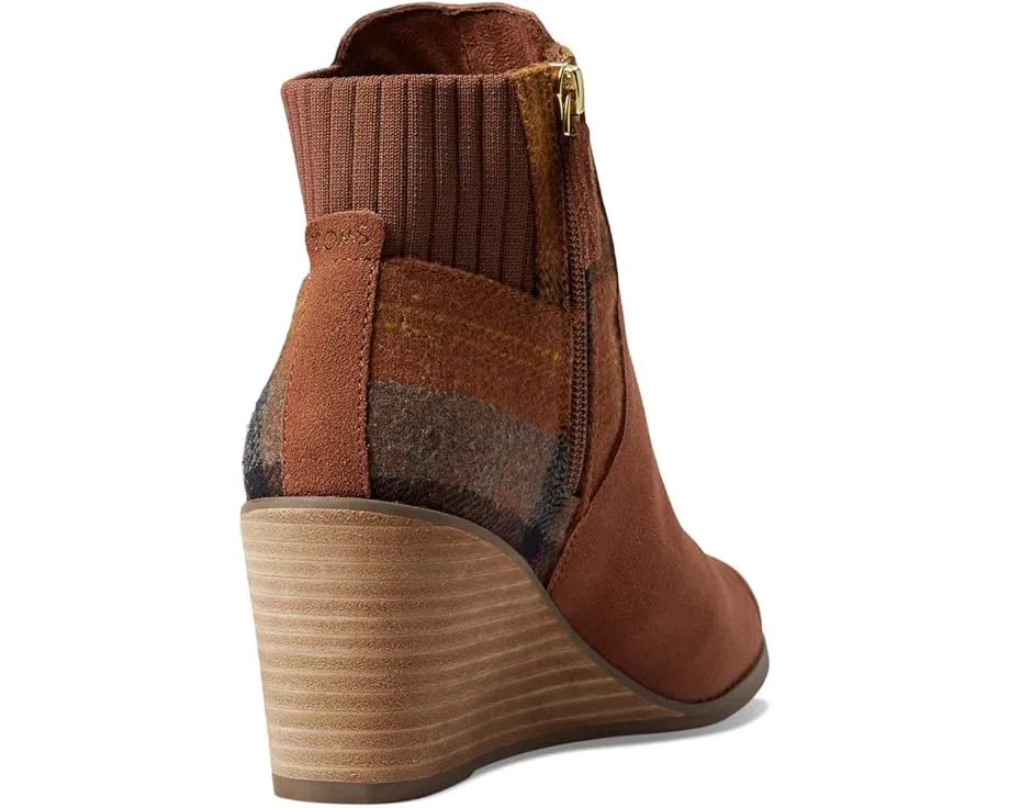 Ботильоны TOMS Sadie с принтом под животное и клиновидной подошвой