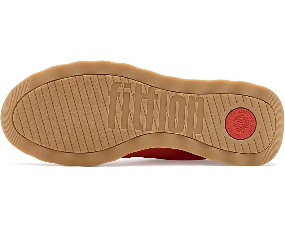 Кроссовки FitFlop Retro-Q FF из ткани и замши с металлическим отливом