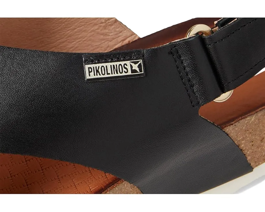 Сандалии Mahon W9E-0912 из телячьей кожи с пробковой стелькой и платформой от PIKOLINOS