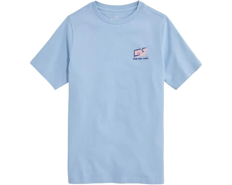 Детская футболка Vineyard Vines Kids с короткими рукавами и пиксельным китом