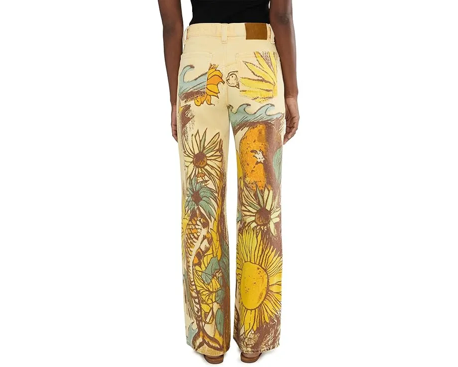 Джинсы Tinsley Printed с принтом и низкой посадкой Free People