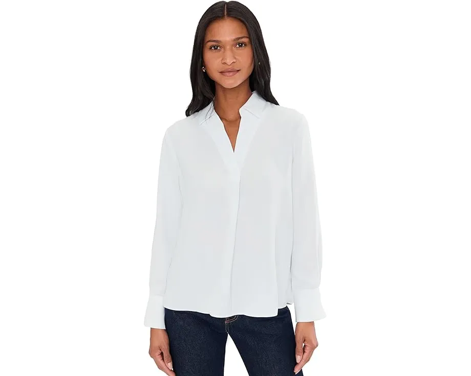 Блуза Easy Popover от NIC+ZOE с классическим воротником