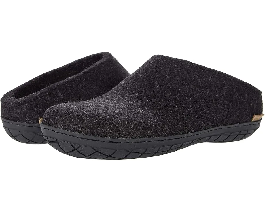 Войлочные тапочки Glerups Wool Slip-On с резиновой подошвой и влагоотводящим эффектом
