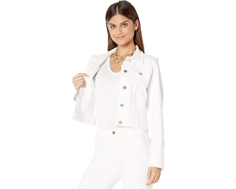 Lilly Pulitzer джинсовая куртка Seaspray из легкого денима с растяжкой