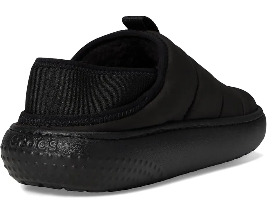 Crocs Classic Puff Moc детские утепленные клоги с искусственным мехом
