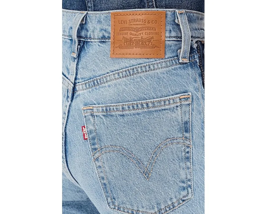 Джинсы Ribcage Ankle Deconstructed от Levi's® Premium с высокой посадкой и прямыми штанинами