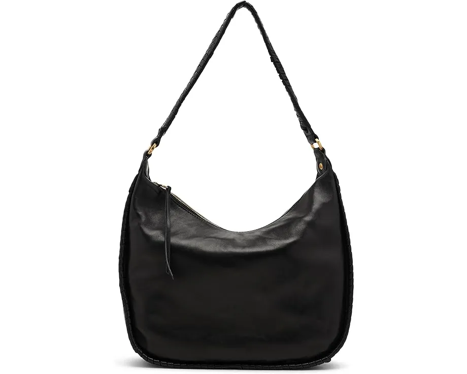 Сумка через плечо HOBO Mia Crescent Large Hobo черная