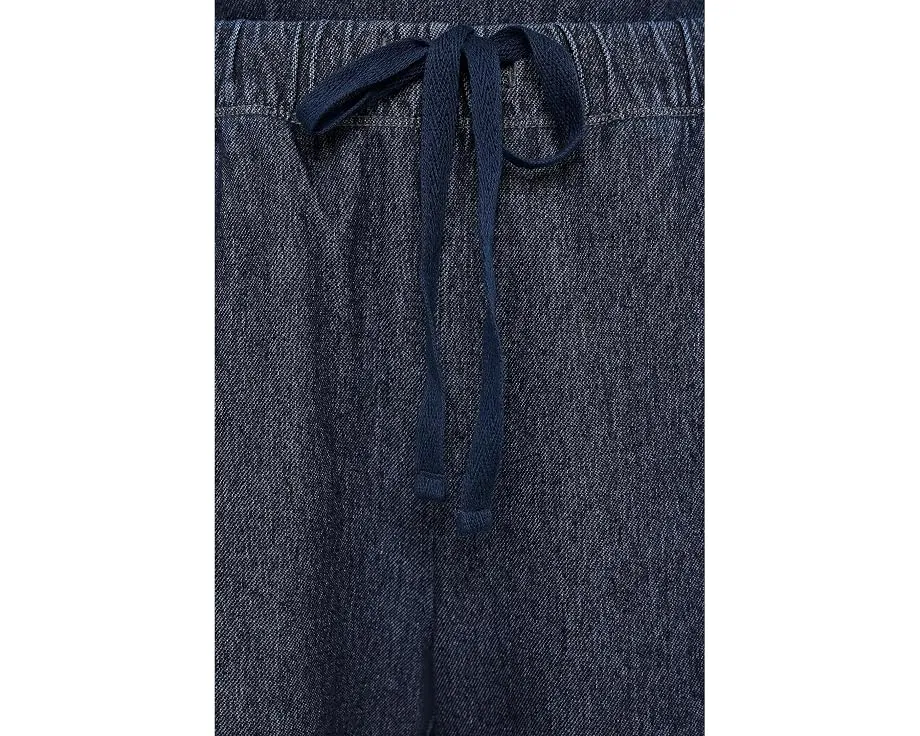 Органические хлопковые прямые брюки Indigo Knit от Eileen Fisher
