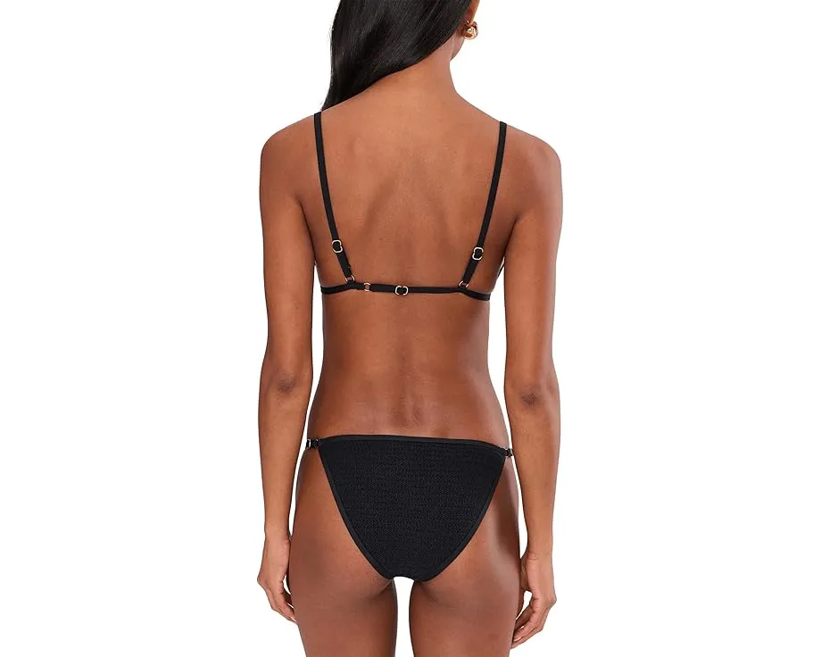 Топ Kim с вышивкой вишен и треугольным силуэтом для пляжного шика