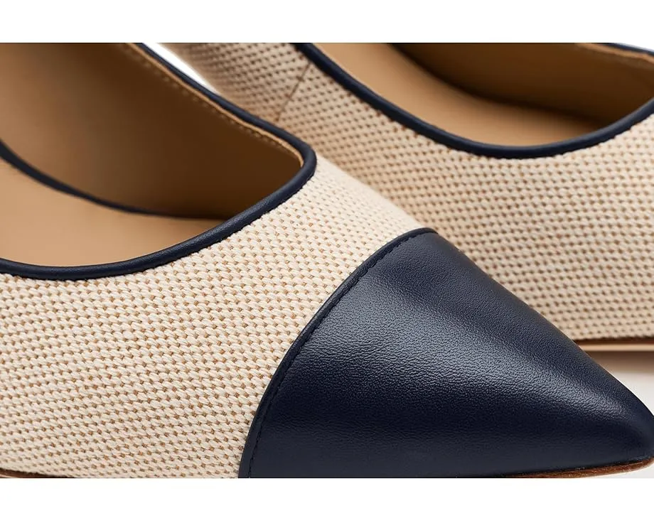 Туфли-лодочки Lauren Ralph Lauren Lanette III из холста и кожи с острым носком