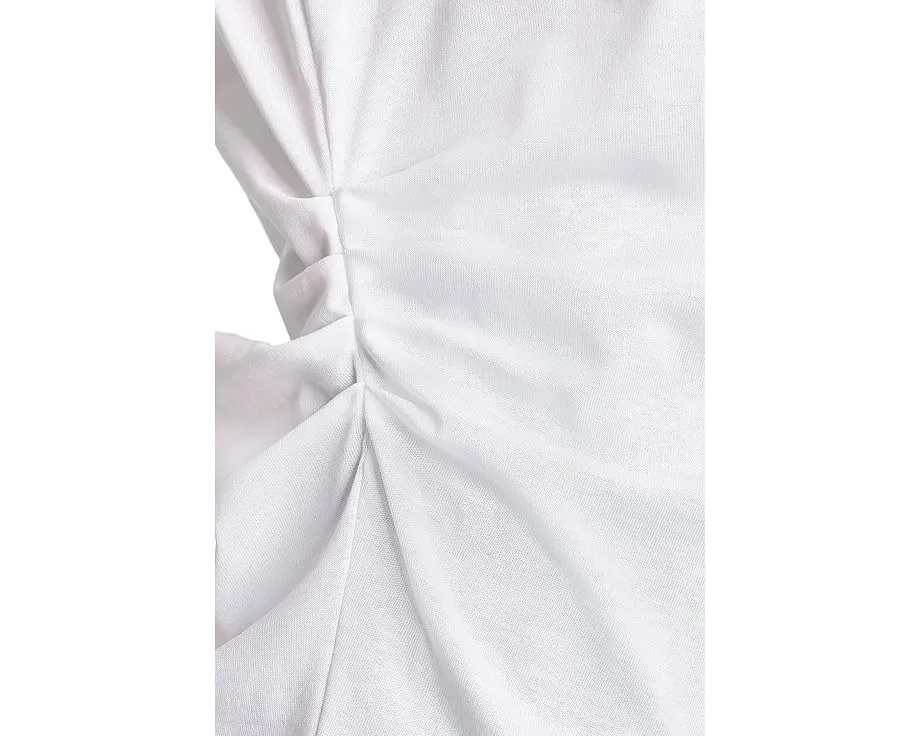 Майка-борцовка Sanctuary с плиссировкой на плечах и полосатым принтом