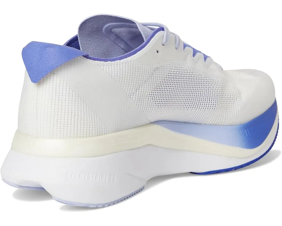 Adidas adiZero Boston 12 кроссовки для бега в белом с синими акцентами